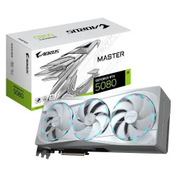 Gigabyte AORUS GeForce RTX 5080 MASTER ICE 16GB GDDR7 Graphics Card Gigabyte AORUS GeForce RTX 5080 MASTER ICE 16GB GDDR7 Graphics Card