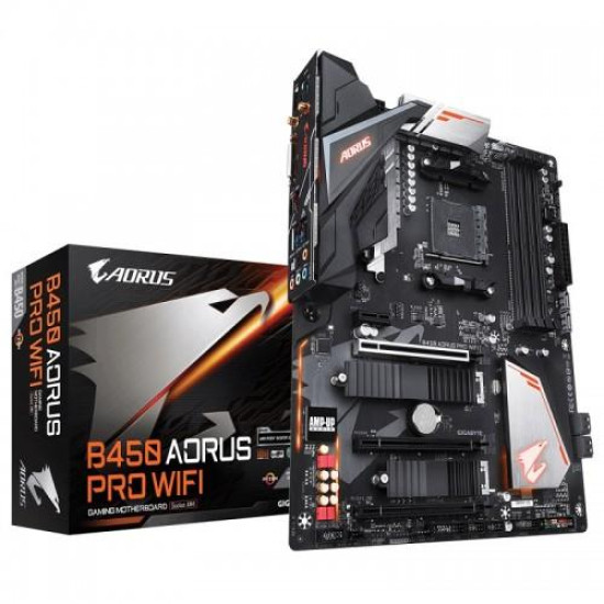 Gigabyte B450 AORUS PRO WIFI AMD ATX Motherboard Gigabyte B450 AORUS PRO WIFI AMD ATX Motherboard