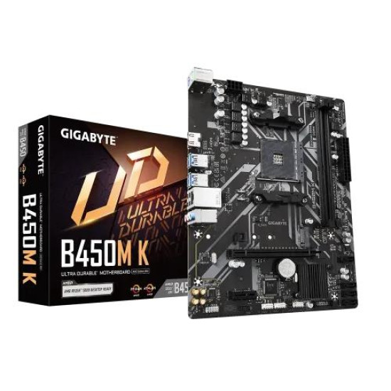 GIGABYTE B450M K AMD AM4 Micro ATX Motherboard GIGABYTE B450M K AMD AM4 Micro ATX Motherboard