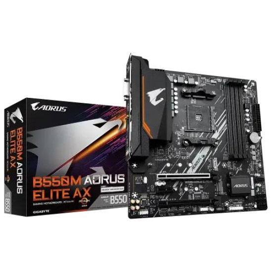 GIGABYTE B550M AORUS ELITE AX DDR4 mATX AM4 Motherboard GIGABYTE B550M AORUS ELITE AX DDR4 mATX AM4 Motherboard
