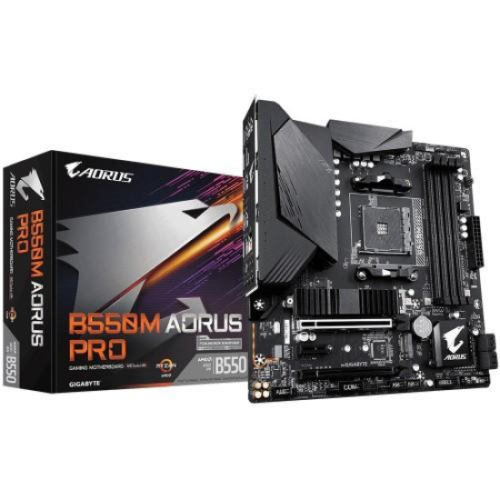 Gigabyte B550M Aorus Pro AMD 3rd Gen Micro ATX Motherboard Gigabyte B550M Aorus Pro AMD 3rd Gen Micro ATX Motherboard