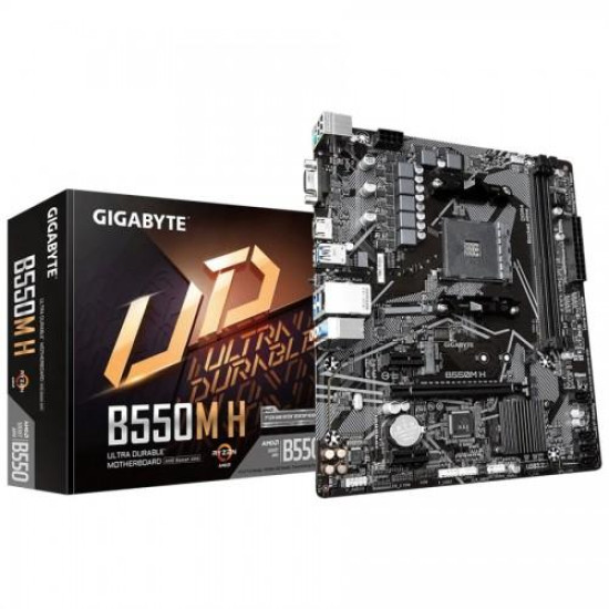 GIGABYTE B550M H AM4 Mico-ATX Motherboard GIGABYTE B550M H AM4 Mico-ATX Motherboard