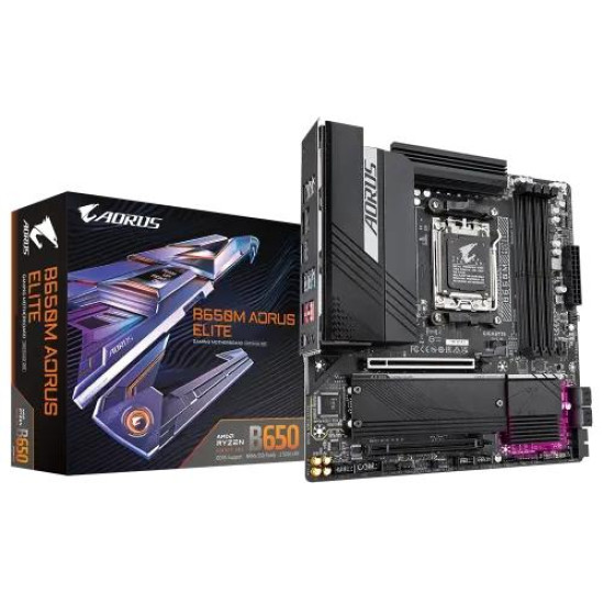 GIGABYTE B650M AORUS ELITE DDR5 AMD AM5 Micro-ATX Motherboard GIGABYTE B650M AORUS ELITE DDR5 AMD AM5 Micro-ATX Motherboard