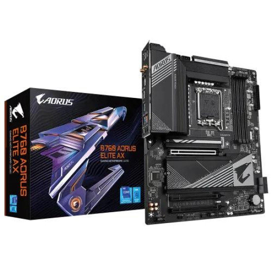 Gigabyte B760 AORUS ELITE AX Wi-Fi DDR5 ATX Motherboard Gigabyte B760 AORUS ELITE AX Wi-Fi DDR5 ATX Motherboard