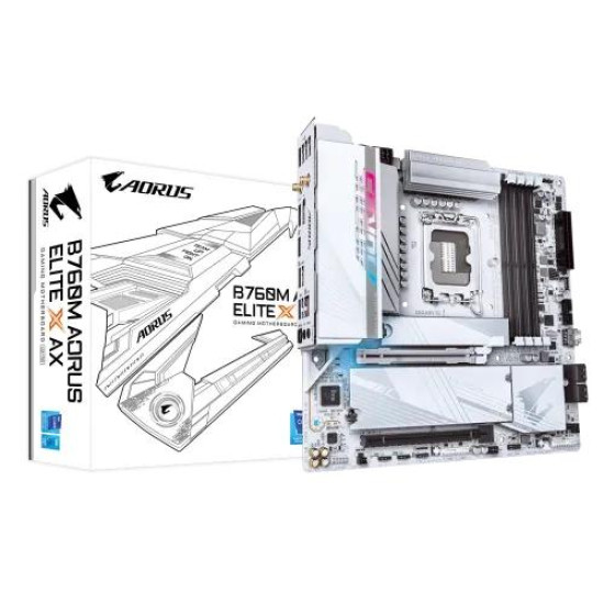 GIGABYTE B760M AORUS ELITE X AX DDR5 mATX Motherboard