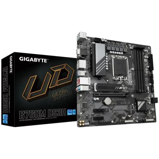GIGABYTE B760M DS3H mATX Motherboard GIGABYTE B760M DS3H mATX Motherboard