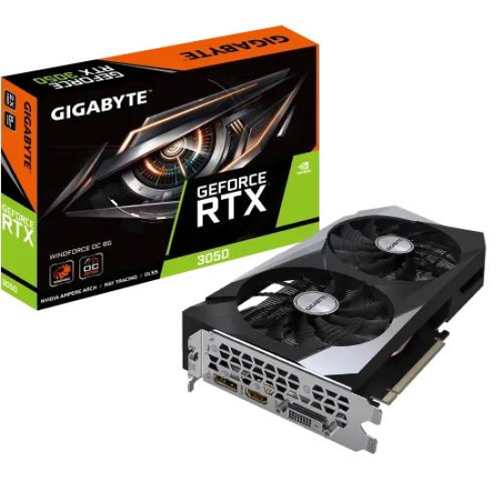 GIGABYTE GeForce RTX 3050 WINDFORCE OC 8GB GDDR6 Graphics Card GIGABYTE GeForce RTX 3050 WINDFORCE OC 8GB GDDR6 Graphics Card