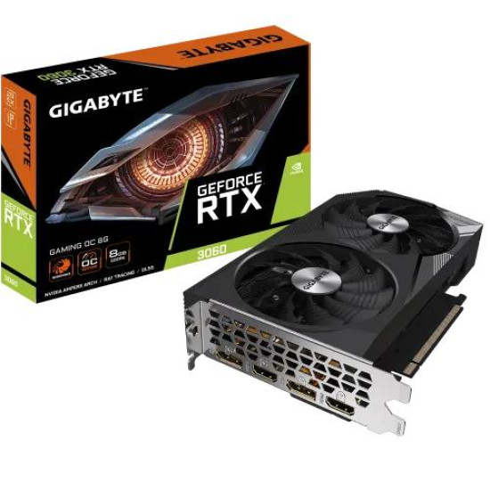 GIGABYTE GeForce RTX 3060 GAMING OC 8GB GDDR6 Graphics Card GIGABYTE GeForce RTX 3060 GAMING OC 8GB GDDR6 Graphics Card