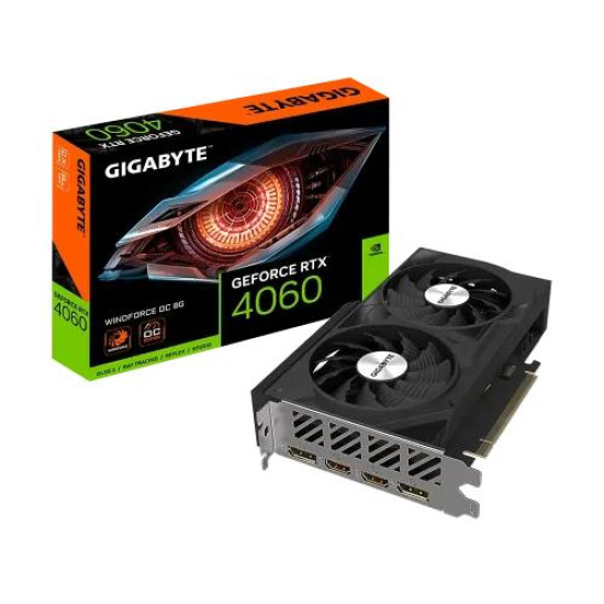 GIGABYTE GeForce RTX 4060 WINDFORCE OC 8G GDDR6 Graphics Card