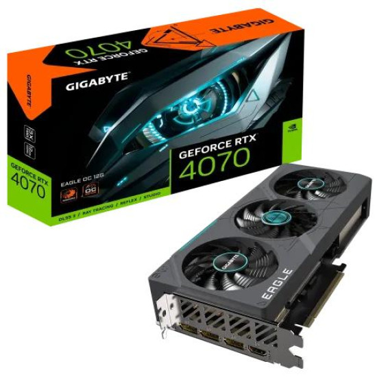 GIGABYTE GeForce RTX 4070 EAGLE OC 12GB GDDR6X Graphics Card GIGABYTE GeForce RTX 4070 EAGLE OC 12GB GDDR6X Graphics Card
