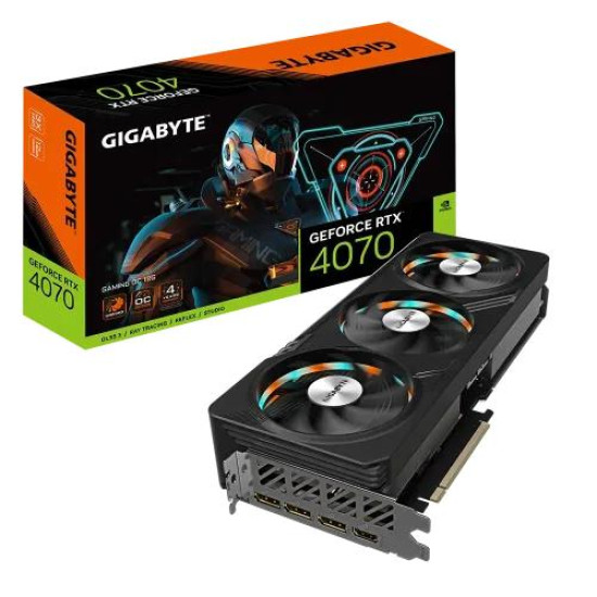 GIGABYTE GeForce RTX 4070 GAMING OC 12GB GDDR6X Graphics Card GIGABYTE GeForce RTX 4070 GAMING OC 12GB GDDR6X Graphics Card