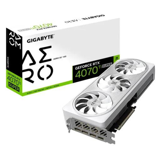 GIGABYTE GeForce RTX 4070 Ti SUPER AERO OC 16GB GDDR6X Graphics Card
