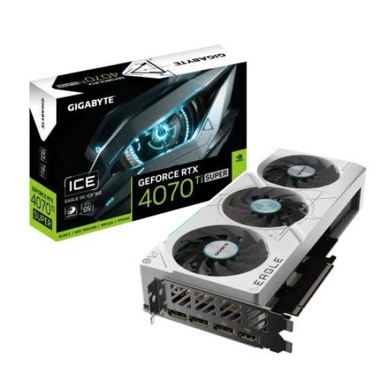 GIGABYTE GeForce RTX 4070 Ti SUPER EAGLE OC ICE 16GB GDDR6X Graphics Card