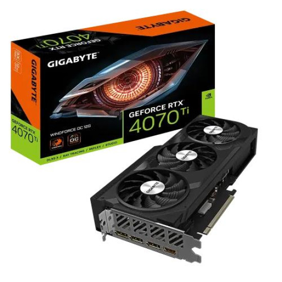 GIGABYTE GeForce RTX 4070 Ti WINDFORCE OC 12G GDDR6X Graphics Card