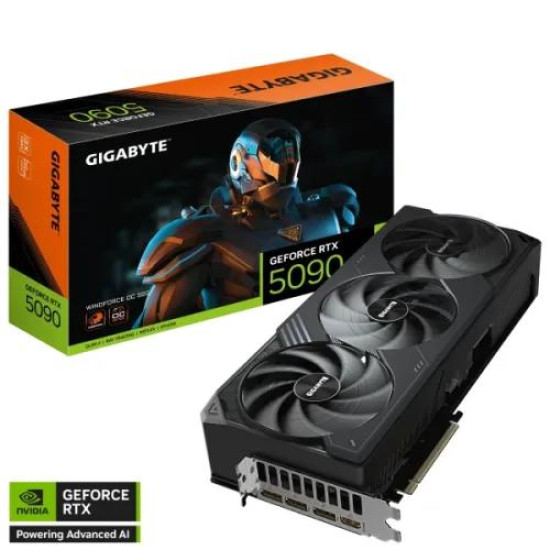 GIGABYTE GeForce RTX 5090 WINDFORCE OC 32GB GDDR7 Graphics Card GIGABYTE GeForce RTX 5090 WINDFORCE OC 32GB GDDR7 Graphics Card