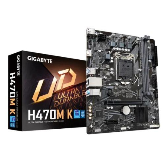 GIGABYTE H470M K DDR4 Intel 10th and 11th Gen Micro ATX Motherboard GIGABYTE H470M K DDR4 Intel 10th and 11th Gen Micro ATX Motherboard