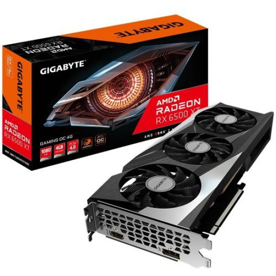 GIGABYTE Radeon RX 6500 XT GAMING OC 4GB GDDR6 Graphics Card GIGABYTE Radeon RX 6500 XT GAMING OC 4GB GDDR6 Graphics Card