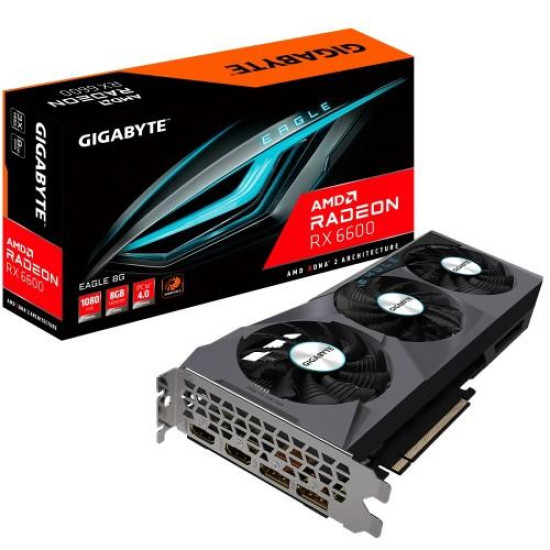GIGABYTE Radeon RX 6600 EAGLE 8G 8GB GDDR6 Graphics Card GIGABYTE Radeon RX 6600 EAGLE 8G 8GB GDDR6 Graphics Card