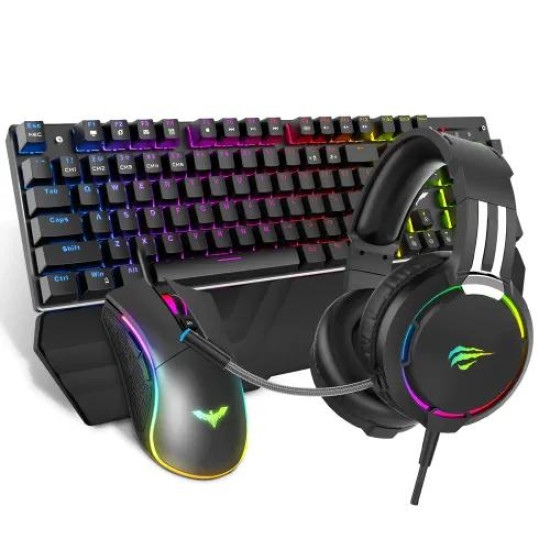 Havit KB380L Mechanical Keyboard, Mouse & RGB Headset Combo Havit KB380L Mechanical Keyboard, Mouse & RGB Headset Combo
