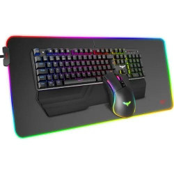 Havit KB511L RGB Wired Mechanical Gaming Keyboard, Mouse & Mouse Pad 3-in-1 Combo Havit KB511L RGB Wired Mechanical Gaming Keyboard, Mouse & Mouse Pad 3-in-1 Combo