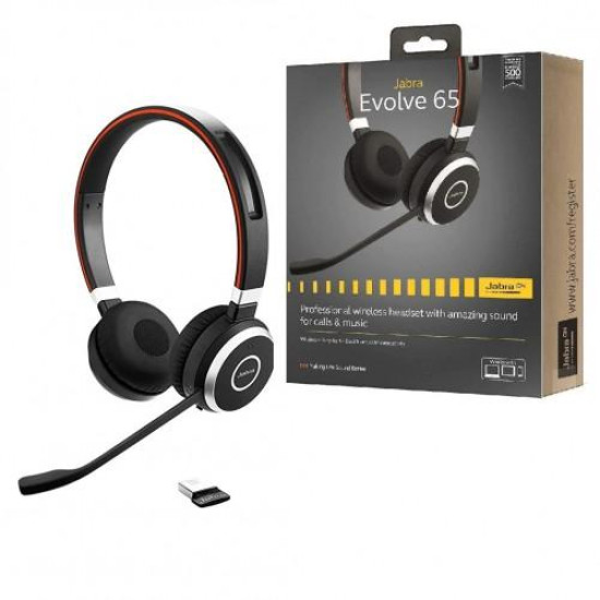 Jabra Evolve 65MS DUO Professional Wireless Headphone Black Jabra Evolve 65MS DUO Professional Wireless Headphone Black