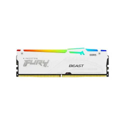 Kingston FURY Beast RGB 16GB 6000Mhz DDR5 Desktop RAM White Kingston FURY Beast RGB 16GB 6000Mhz DDR5 Desktop RAM White