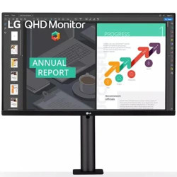 LG 27QN880 27 Inch 2K QHD IPS Ergo Black Monitor LG 27QN880 27 Inch 2K QHD IPS Ergo Black Monitor