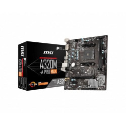 MSI A320M-A Pro Max AMD Motherboard MSI A320M-A Pro Max AMD Motherboard