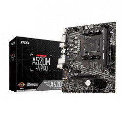 MSI A520M-A Pro AM4 AMD Micro-ATX Motherboard MSI A520M-A Pro AM4 AMD Micro-ATX Motherboard