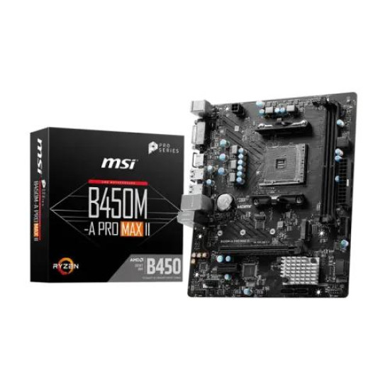 MSI B450M-A PRO MAX II AMD AM4 Motherboard MSI B450M-A PRO MAX II AMD AM4 Motherboard