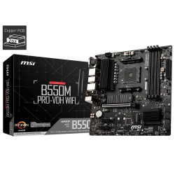 MSI B550M Pro-VDH Wi-Fi AM4 AMD Micro-ATX Motherboard MSI B550M Pro-VDH Wi-Fi AM4 AMD Micro-ATX Motherboard