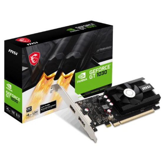 MSI GeForce GT 1030 4GD4 LP OC 4GB Graphics Card MSI GeForce GT 1030 4GD4 LP OC 4GB Graphics Card