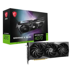 MSI GeForce RTX 4070 GAMING X SLIM 12G GDDR6X Graphics Card MSI GeForce RTX 4070 GAMING X SLIM 12G GDDR6X Graphics Card