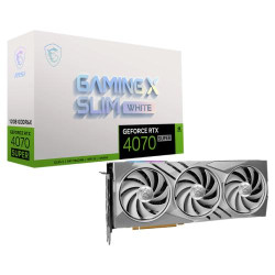 MSI GeForce RTX 4070 SUPER 12G GAMING X SLIM WHITE GDDR6X Graphics Card MSI GeForce RTX 4070 SUPER 12G GAMING X SLIM WHITE GDDR6X Graphics Card