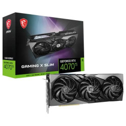MSI GeForce RTX 4070 Ti GAMING X SLIM 12G GDDR6X Graphics Card MSI GeForce RTX 4070 Ti GAMING X SLIM 12G GDDR6X Graphics Card