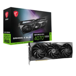 MSI GeForce RTX 4070 Ti SUPER 16G GAMING X SLIM GDDR6X Graphics Card MSI GeForce RTX 4070 Ti SUPER 16G GAMING X SLIM GDDR6X Graphics Card