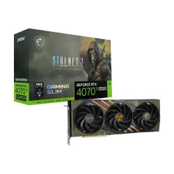 MSI GeForce RTX 4070 Ti SUPER 16G GAMING X SLIM STALKER 2 EDITION 16GB GDDR6X Graphics Card MSI GeForce RTX 4070 Ti SUPER 16G GAMING X SLIM STALKER 2 EDITION 16GB GDDR6X Graphics Card