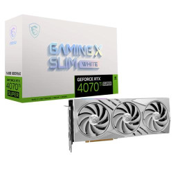 MSI GeForce RTX 4070 Ti SUPER 16G GAMING X SLIM WHITE GDDR6X Graphics Card MSI GeForce RTX 4070 Ti SUPER 16G GAMING X SLIM WHITE GDDR6X Graphics Card