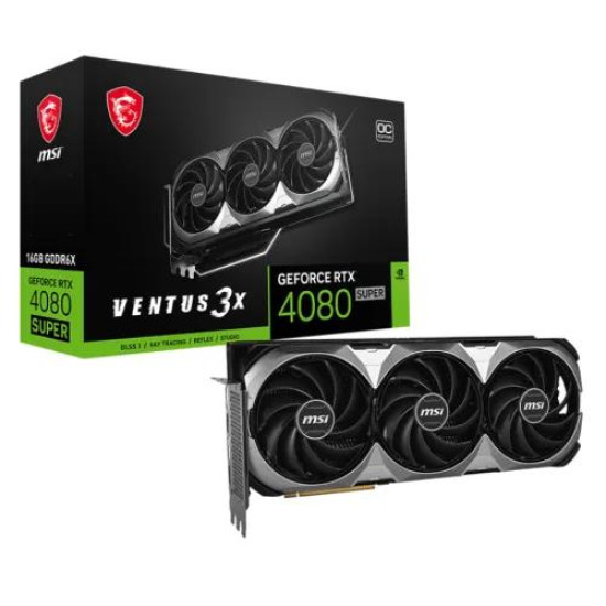 MSI GeForce RTX 4080 SUPER 16G VENTUS 3X OC GDDR6X Graphics Card MSI GeForce RTX 4080 SUPER 16G VENTUS 3X OC GDDR6X Graphics Card