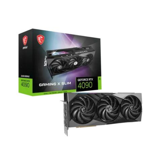 MSI GeForce RTX 4090 GAMING X SLIM 24GB GDDR6X Graphics Card MSI GeForce RTX 4090 GAMING X SLIM 24GB GDDR6X Graphics Card