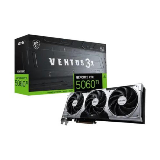 MSI GeForce RTX 5060 Ti 8G VENTUS 3X OC 8GB GDDR7 Graphics Card MSI GeForce RTX 5060 Ti 8G VENTUS 3X OC 8GB GDDR7 Graphics Card