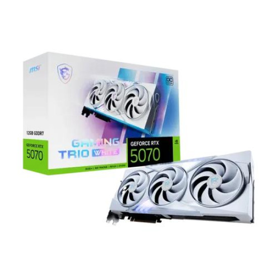 MSI GeForce RTX 5070 12G GAMING TRIO OC WHITE GDDR7 Graphics Card MSI GeForce RTX 5070 12G GAMING TRIO OC WHITE GDDR7 Graphics Card