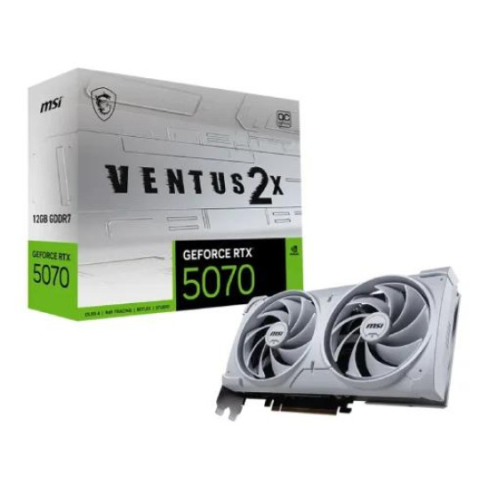 MSI GeForce RTX 5070 12G VENTUS 2X OC White GDDR7 Graphics Card