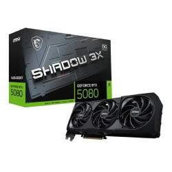 MSI GeForce RTX 5080 16G SHADOW 3X OC 16GB GDDR7 Graphics Card MSI GeForce RTX 5080 16G SHADOW 3X OC 16GB GDDR7 Graphics Card