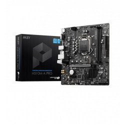 MSI H510M-A PRO Intel 10th Gen and 11th Gen Micro-ATX Motherboard MSI H510M-A PRO Intel 10th Gen and 11th Gen Micro-ATX Motherboard