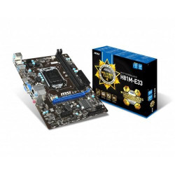 MSI H81M-E33 Intel H81 Chipset Motherboard MSI H81M-E33 Intel H81 Chipset Motherboard