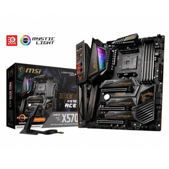 MSI MEG X570 ACE DDR4 2nd and 3rd Gen AMD AM4 Socket Motherboard MSI MEG X570 ACE DDR4 2nd and 3rd Gen AMD AM4 Socket Motherboard