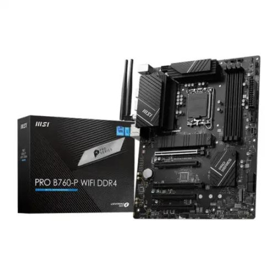 MSI PRO B760-P WIFI DDR4 ATX Motherboard MSI PRO B760-P WIFI DDR4 ATX Motherboard