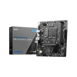 MSI PRO H610M-E DDR4 mATX Motherboard MSI PRO H610M-E DDR4 mATX Motherboard