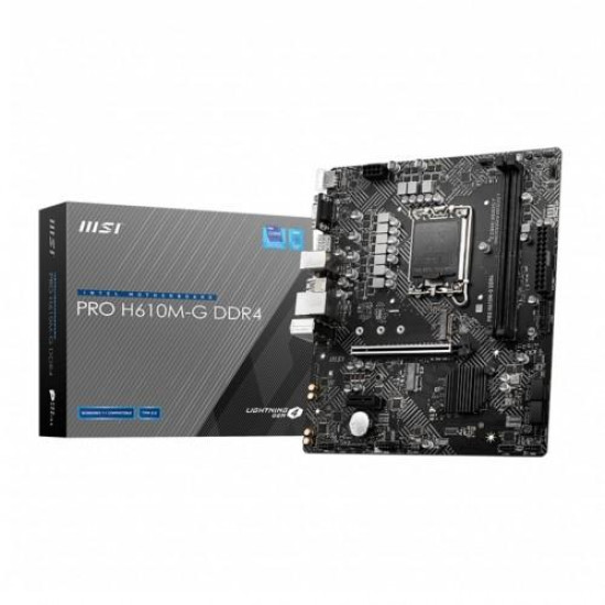 MSI PRO H610M-G DDR4 Micro-ATX Motherboard MSI PRO H610M-G DDR4 Micro-ATX Motherboard